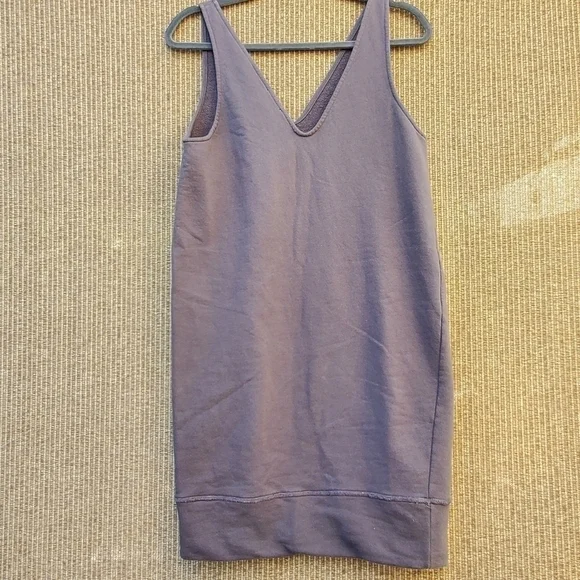 Zara Trafaluc V-Neck Sweatshirt Dress - Picture 5 of 7